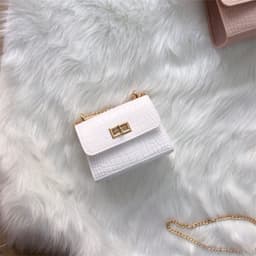 image-Summer mini small bag women 2021 new trendy net trendy red crocodile pattern solid color fashion one shoulder Messenger chain bag