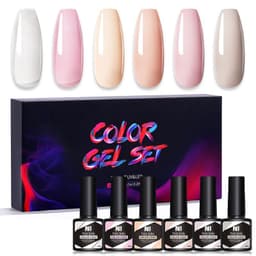 image-Nee Jolie UV Gel Nail Polish Set - 6 Colors 8.5ml