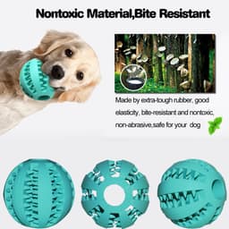 image-Dog Chew Toy Ball - Rubber 11.5cm Glitter