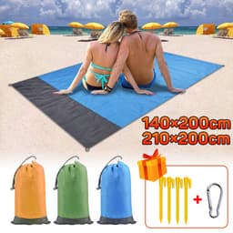 image-Beach Mat Waterproof, Sand-Proof Portable Ultra-Thin Camping Picnic Mat