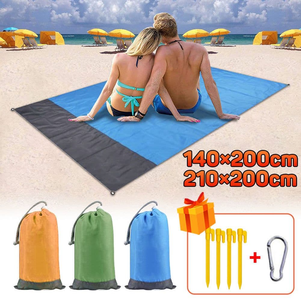image-Beach Mat Waterproof, Sand-Proof Portable Ultra-Thin Camping Picnic Mat