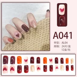 image-Internet celebrity new fake nails wearable nails finished nail patches nail art patches removable nail patches nail art accessories