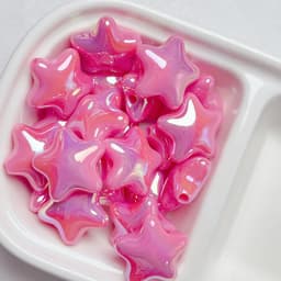 image-UV Star Beads 20mm - Colorful Acrylic DIY Jewelry Making