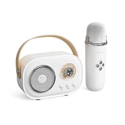 image-Douyin Bluetooth Wireless Karaoke Microphone for Kids - Double Wheat Yellow (50 characters)