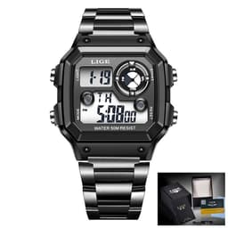 image-Lige LG8921 Electronic Watch - 40mm Silver 30M Water-Resistant