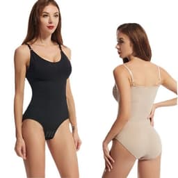 image-Si Lufei Body Shaper Suspender Nylon Black S