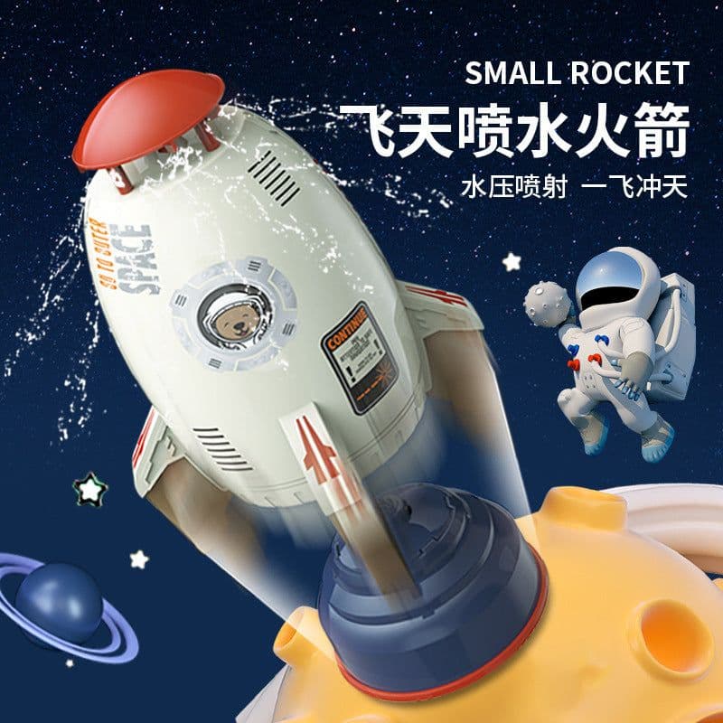 image-Water Spray Rocket Toy - Outdoor Sprinkler