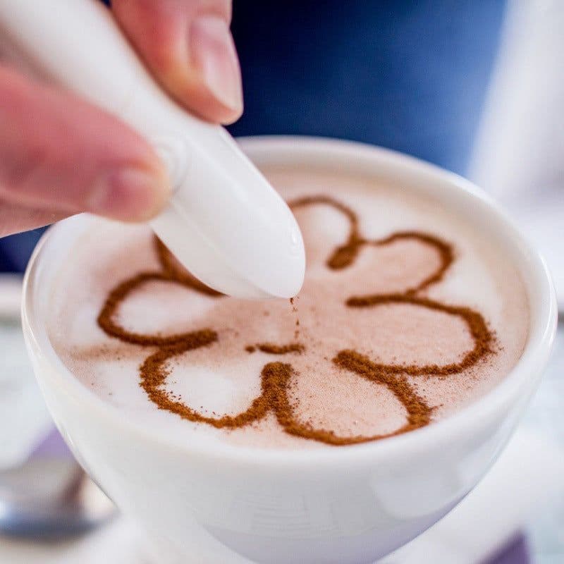 image-DIY Coffee Flavored Carving Pen for Cake Baking Bird Design (69 characters)