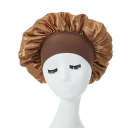 image-Amazon hot selling wide strip wide brim high elastic headband night cap ladies chemotherapy cap hair care cap