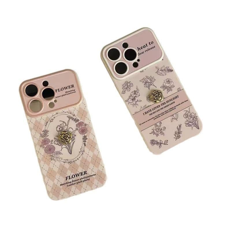 image-FNKO iPhone 14 Case - Sketch Flower White TPU