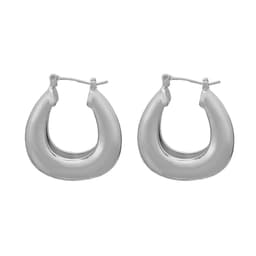 image-Copper Earrings Geometric Silver Plated Women's