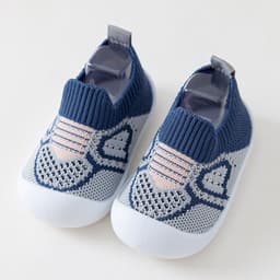 image-Baby Walking Shoes - Purple Stripe Size 21