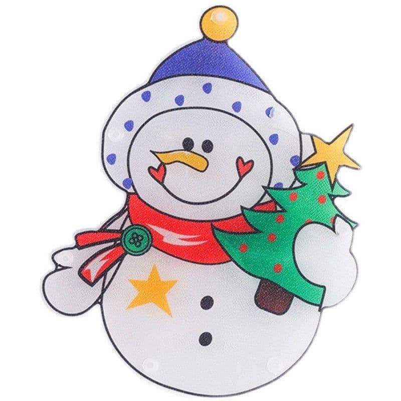 image-LED Christmas Window Stickers Suction Cup Lights