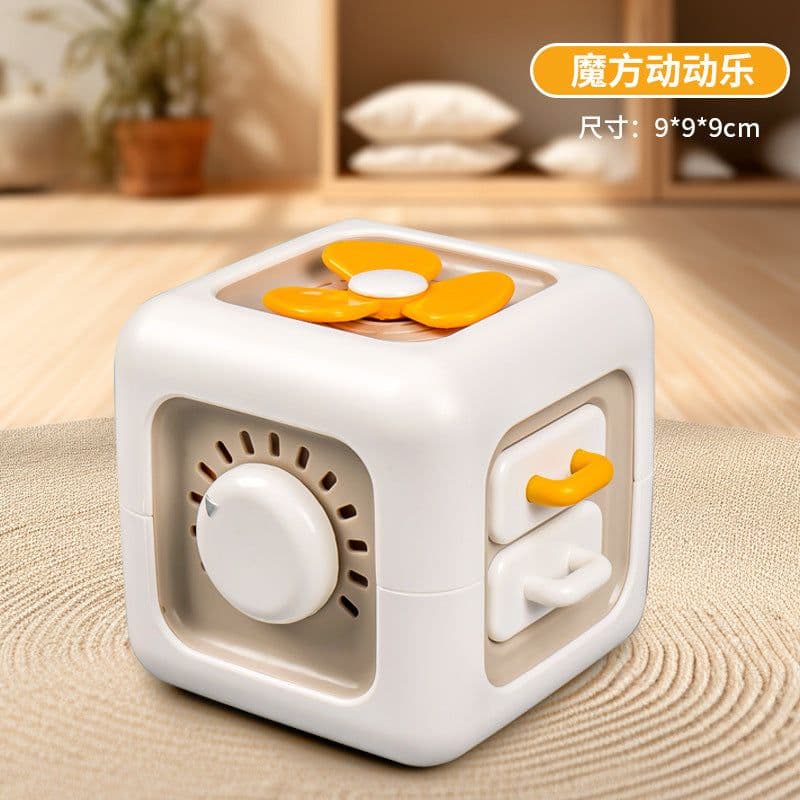 image-Multifunctional Rubik's Cube Sensory Toy with Music - Baby Educational