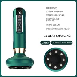 image-Rechargeable Heating Scraping Massage Device - White