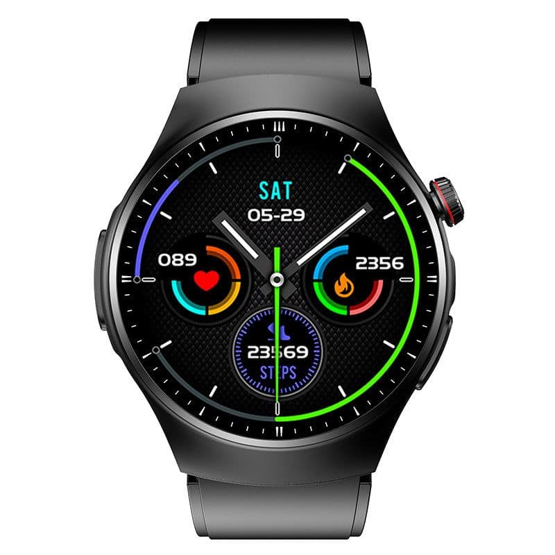 image-Smart TK25 Watch - Blood Oxygen, Heart Rate, Pedometer, Bluetooth Call - Black