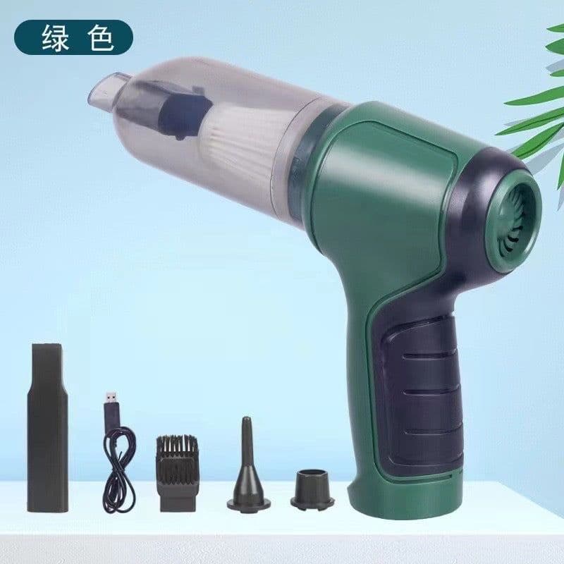 image-Handheld Car Vacuum - Cordless 120W Green