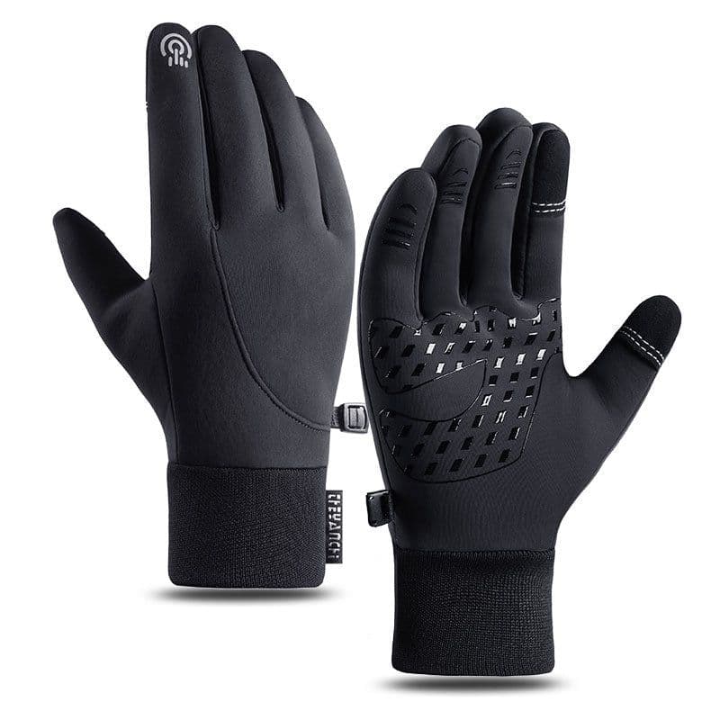 image-Cycling Gloves Winter Men XL Gray Windproof