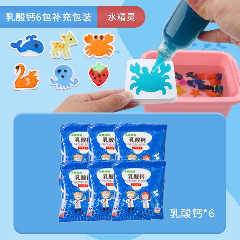 image-Star Eyes Water Elf DIY Toy Set, 6 Refills + 3 Packs, Holiday Gift