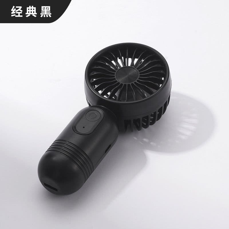 image-CARAMY F33 Portable Fan - Black USB Rechargeable