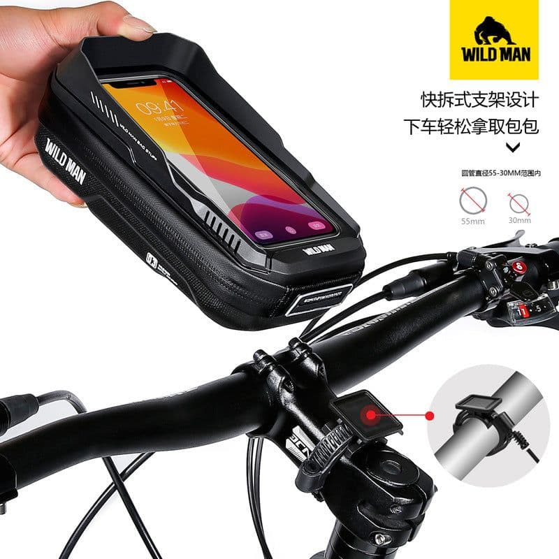 image-Wild Man Mountain Bike Front Bag XT3 Black