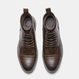 image-Martin Boots Men PU Leather Winter Black