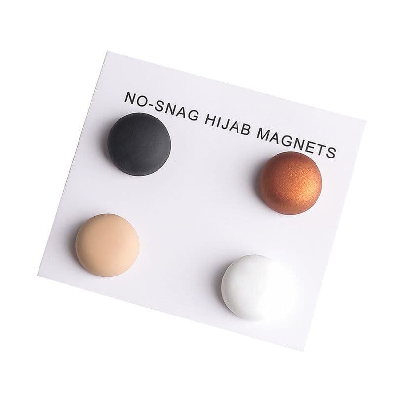 image-Magnetic Scarf Brooch Buckle - Alloy Plated