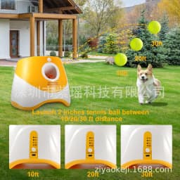 image-Ball Launcher Dog Toy - Automatic Tennis Ball Thrower