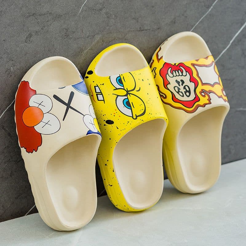 image-Coconut-Sesame Street Flip Flops - Beach Slippers - Thick Sole - Size 36-37