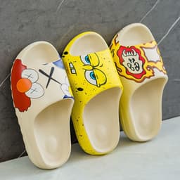 image-Coconut Slippers Women PVC Beach Flip Flops Off-White