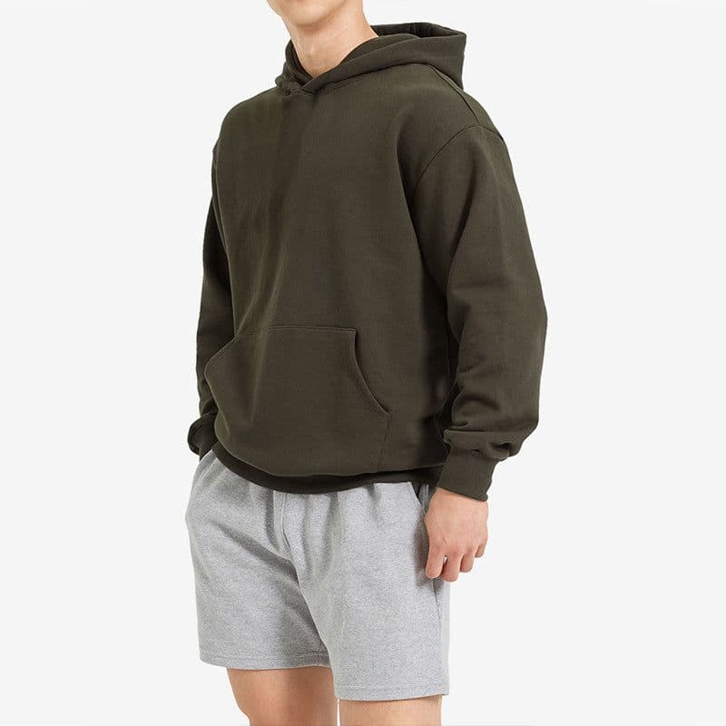image-Men's 2023 Hoodie - Hong Kong Style Off-Shoulder Cotton Sweatshirt