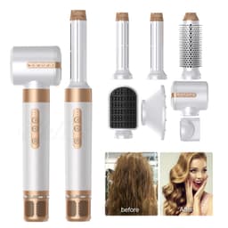 image-Multi-functional 7-in-1 Hot Air Comb Hair Dryer