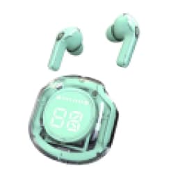 image-Cross-border hot-selling transparent Bluetooth headset space capsule 5.3 in-ear power display factory wireless HK3 headset