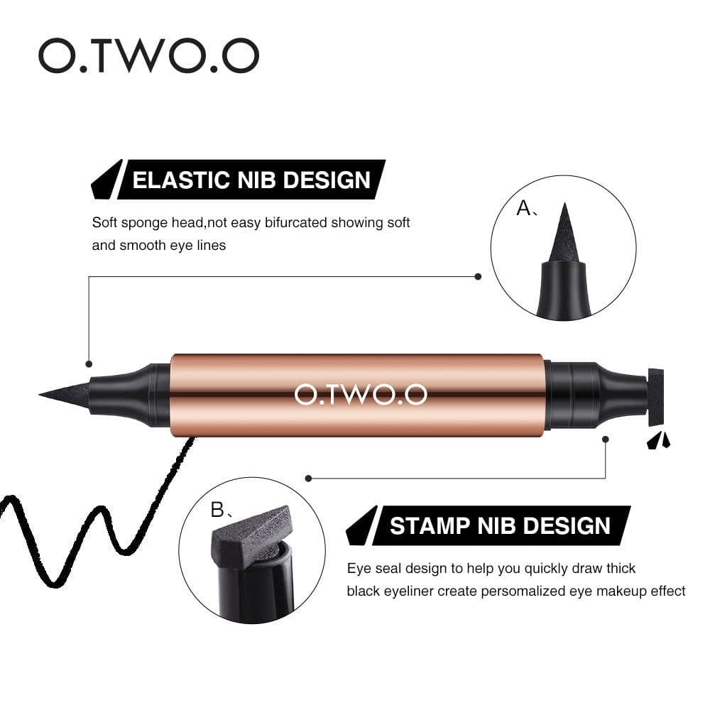 image-O.TWO.O Cat Eye Stamp Eyeliner - Black