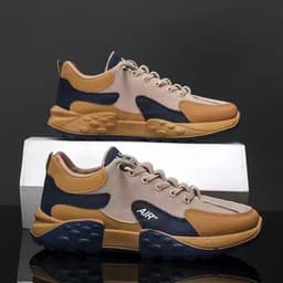 image-Cross-border wholesale sneakers 2023 new spring and autumn men's shoes casual breathable sports shoes men's thick-soled dad shoes