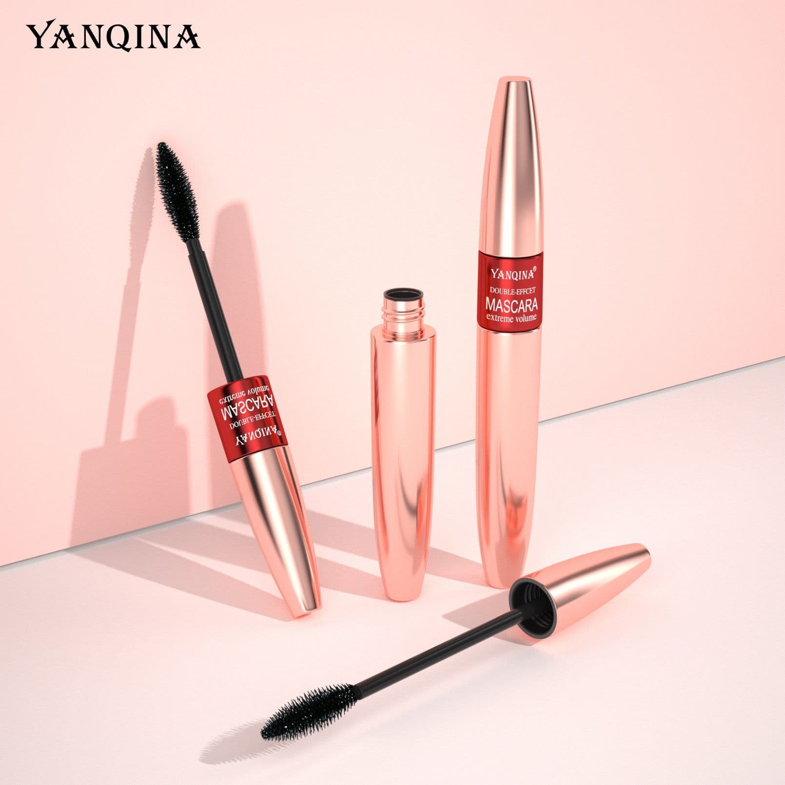 image-YANQINA Dual-Effect Waterproof Mascara - Black 10ml