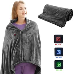 image-Smart Electric Flannel Heating Blanket USB Charging - Cold Protection