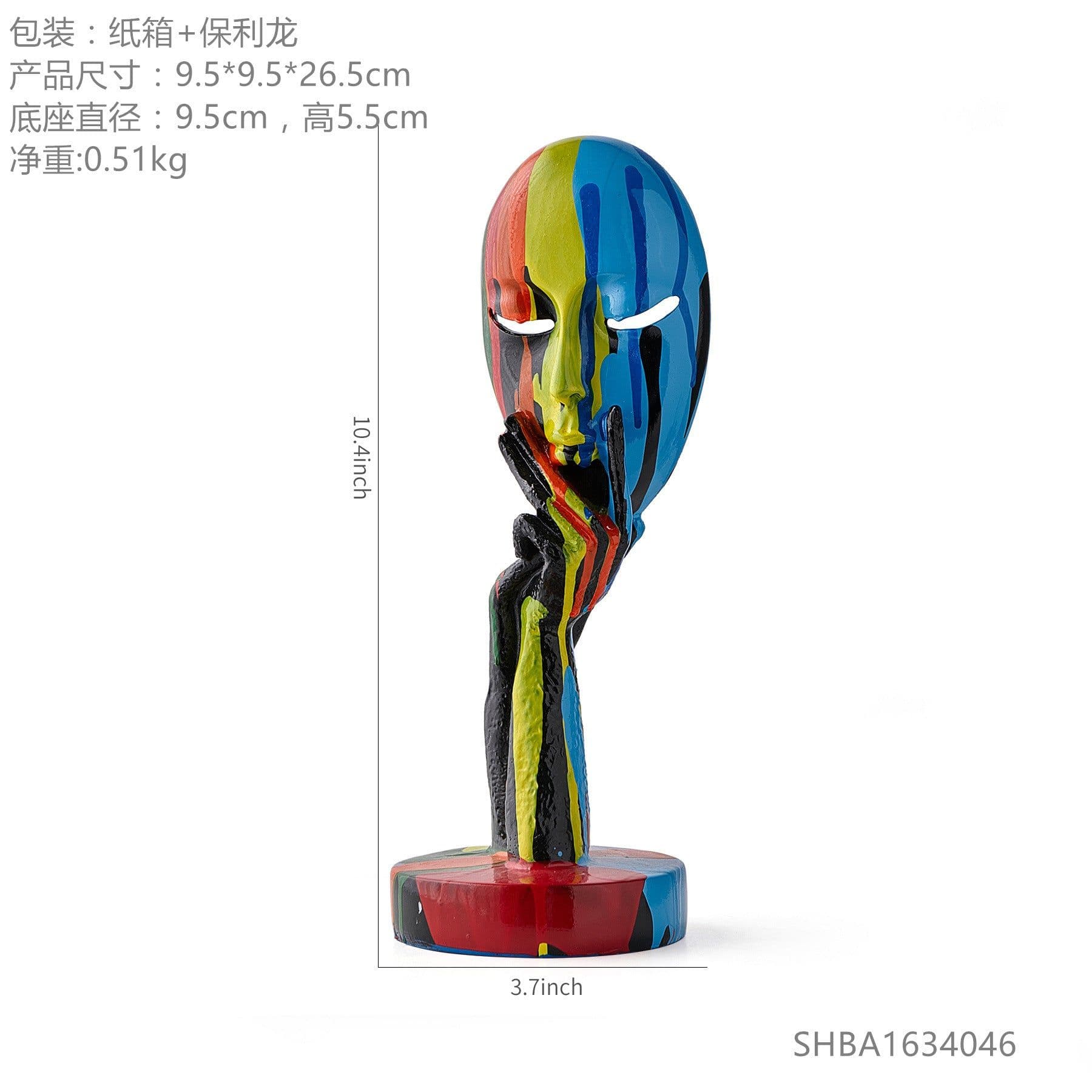 image-Creative abstract figure decoration home living room TV cabinet decoration office art yoga decoration oil painting woman