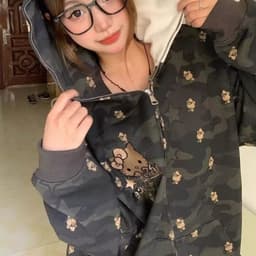 image-2023 Hello Kitty Hooded Sweatshirt - Pink 2XL Trendy Urban Commuting Sweater