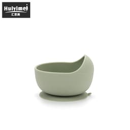image-Leida Silicone Baby Bowl Set - Purple Anti-Fall Spoon Included