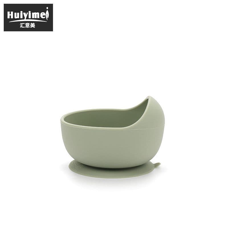 image-Leida Silicone Baby Bowl Set - Purple Anti-Fall Spoon Included