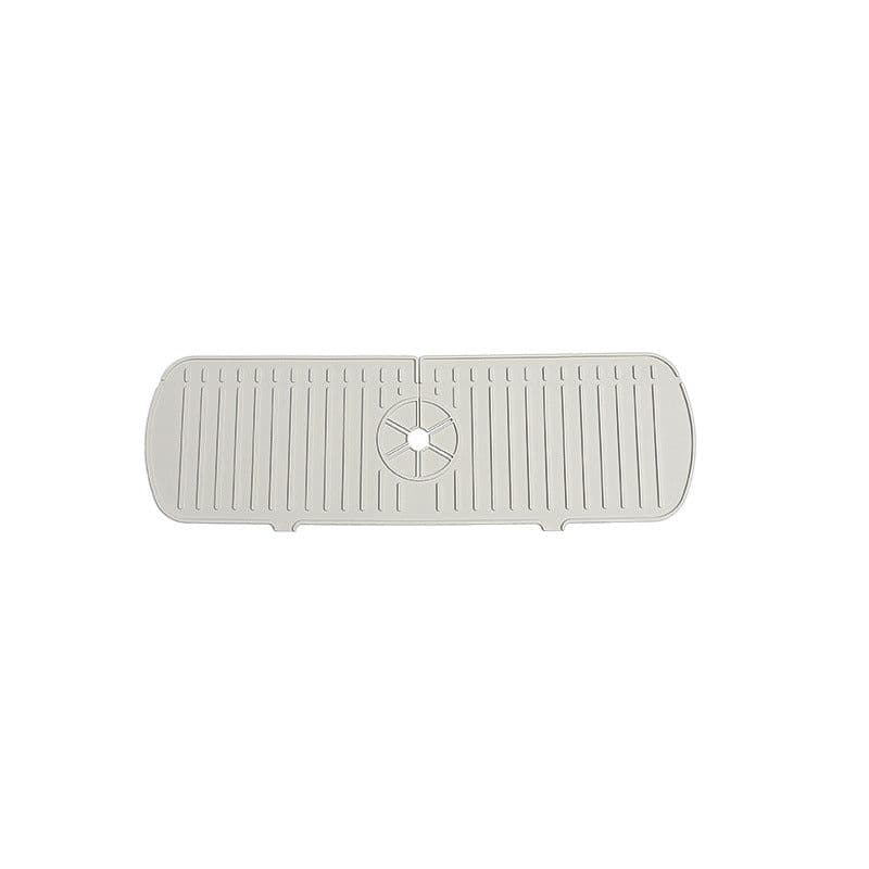 image-Silicone Drain Pad - S/M/L Sizes, Off-White/Gray/Green, Multi-Functional Kitchen Sink