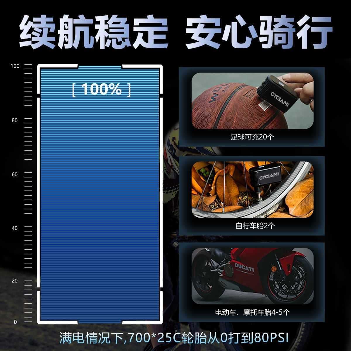 image-Portable Mini Bicycle Pump for Road Bikes