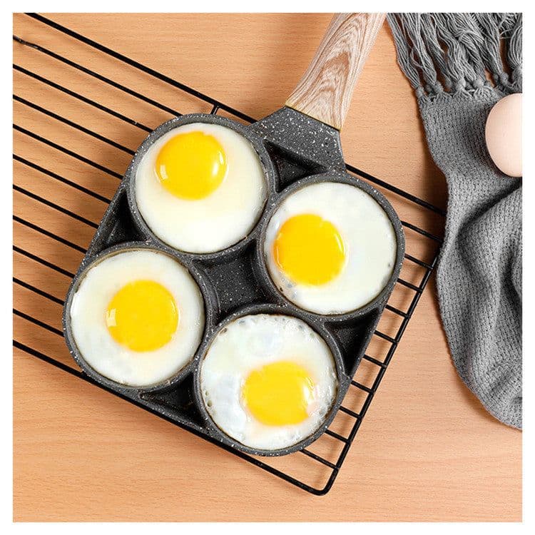image-Maifan Stone Non-stick Four-Hole Omelette Pan - Korean Style