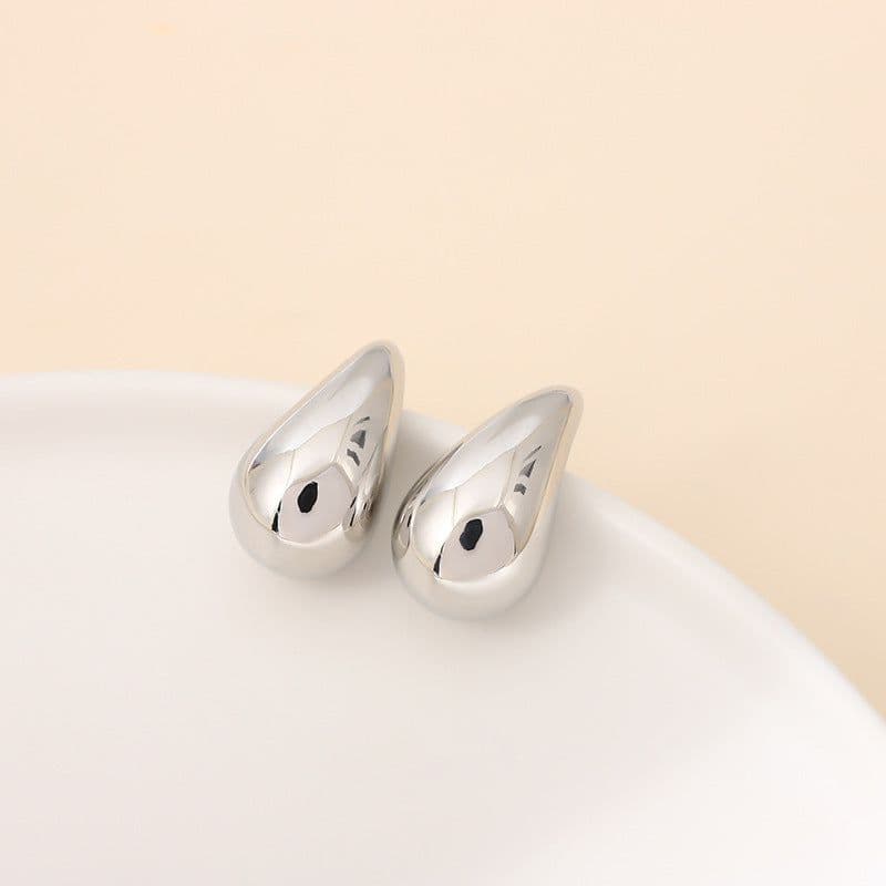 image-Metal Drop Earrings - Retro Design Women's Fashion
