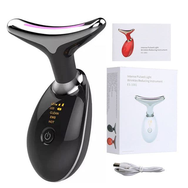 image-EMS Neck Beauty Instrument - Black Lifting Firming