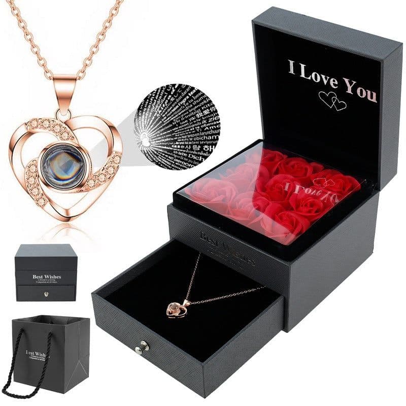 image-925 Sterling Silver Projection Necklace Women