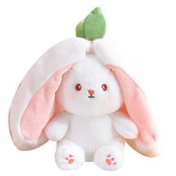 image-Xiaojuan Rabbit Plush Doll - Orange 35cm