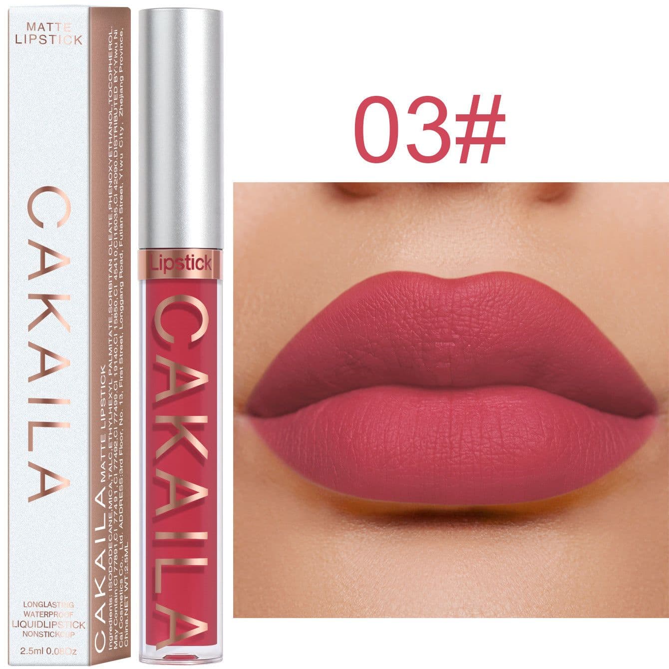 image-CAKAILA 18-Color Waterproof Lip Gloss
