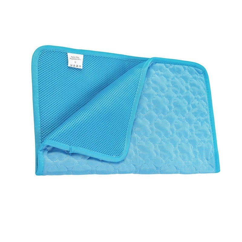 image-Pet Cooling Silk Mat for Cats & Dogs - Summer Cool Nest